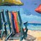 Beach Time by Page Pearson Railsback 24" x 24" Canvas Wall Art
